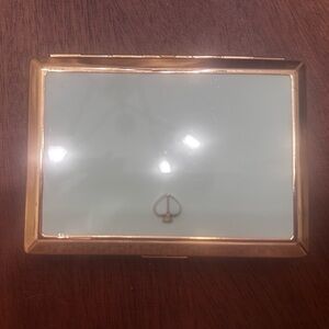 Kate Spade Gold and Green Business Card Holder